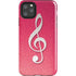 Pink Glitter Music Note iPhone Cases
