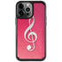 Pink Glitter Music Note iPhone Cases
