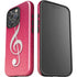 Pink Glitter Music Note iPhone 16 Pro Max Impact Case