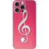 Pink Glitter Music Note iPhone 16 Pro Max Skin