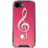 Pink Glitter Music Note iPhone 16e Clear Case