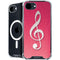 Pink Glitter Music Note iPhone 16e MagSafe Case