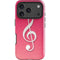 Pink Glitter Music Note iPhone 18 Pro Max Impact Case