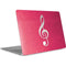 Pink Glitter Music Note Apple MacBook Air Skin