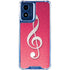 Pink Glitter Music Note Moto G 5G (2024) Clear Case