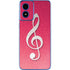 Pink Glitter Music Note Moto G Play 4G (2024) Skin