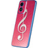 Pink Glitter Music Note Moto G Play 4G (2024) Skin