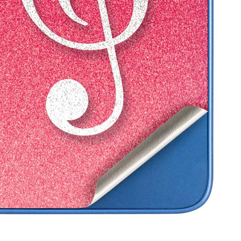 Pink Glitter Music Note Moto G Play 4G (2024) Skin