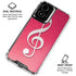 Pink Glitter Music Note Moto G Power 5G (2024) Clear Case