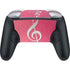 Pink Glitter Music Note Nintendo Switch 2 (2025) Pro Controller Skin