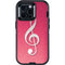 Pink Glitter Music Note Otterbox Defender iPhone Skin