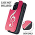 Pink Glitter Music Note Otterbox Defender iPhone Skin
