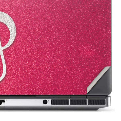 Pink Glitter Music Note Dell Precision Skin