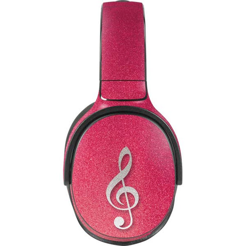 Pink Glitter Music Note Skullcandy Venue Skin