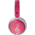 Pink Glitter Music Note Surface Headphones Skin