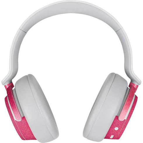 Pink Glitter Music Note Surface Headphones Skin