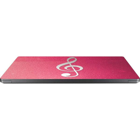 Pink Glitter Music Note Surface Laptop 7 13.8in Skin