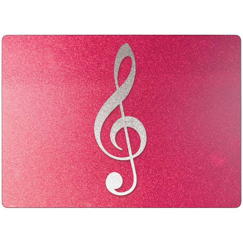 Pink Glitter Music Note Surface Laptop 7 15in Skin