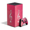 Pink Glitter Music Note XBox Series X Digital Edition Bundle Skin