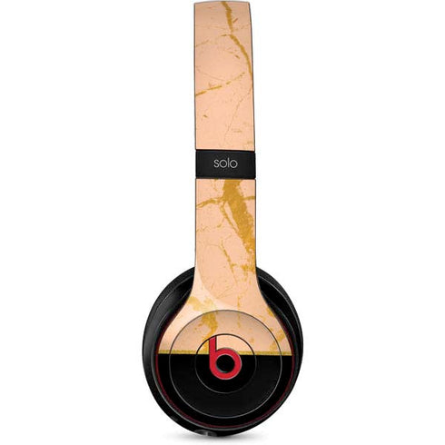 Pink Gold and Black Marble Beats Solo 3 Wireless Skin