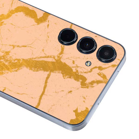 Pink Gold and Black Marble Galaxy A36 5G Skin