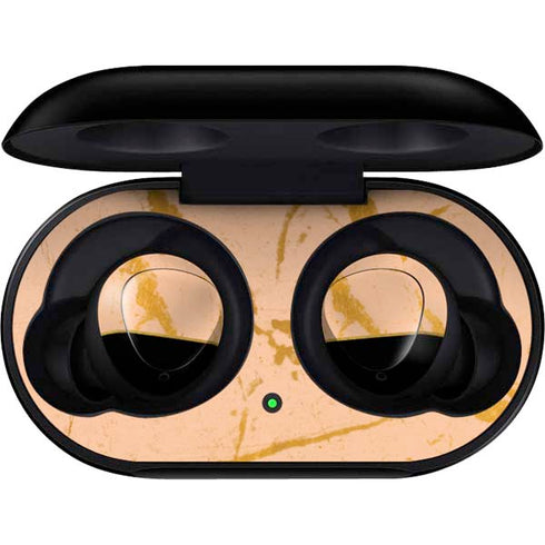 Pink Gold and Black Marble Galaxy Buds Skin
