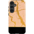 Pink Gold and Black Marble Galaxy S25 Impact Case