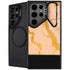 Pink Gold and Black Marble Galaxy S25 Ultra Kickstand Case