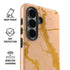 Pink Gold and Black Marble Galaxy S26 Impact Case
