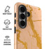 Pink Gold and Black Marble Galaxy S26 Plus Impact Case