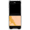 Pink Gold and Black Marble Galaxy Z Flip6 Clear Case