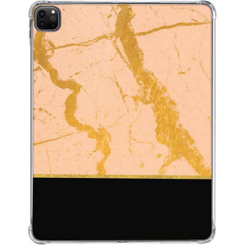 Pink Gold and Black Marble iPad Pro 11in (2024) Clear Case