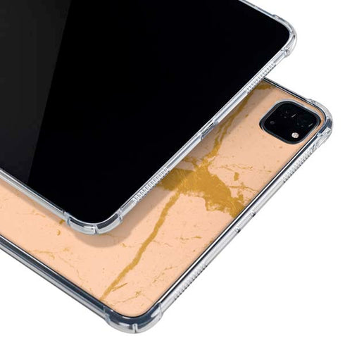 Pink Gold and Black Marble iPad Pro 11in (2024) Clear Case