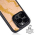 Pink Gold and Black Marble iPhone 15 Pro Kickstand Case