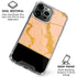 Pink Gold and Black Marble iPhone 16 Pro Clear Case