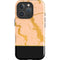 Pink Gold and Black Marble iPhone 16 Pro Impact Case