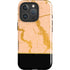 Pink Gold and Black Marble iPhone 16 Pro Magsafe Impact Case
