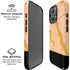 Pink Gold and Black Marble iPhone 16 Pro Magsafe Impact Case