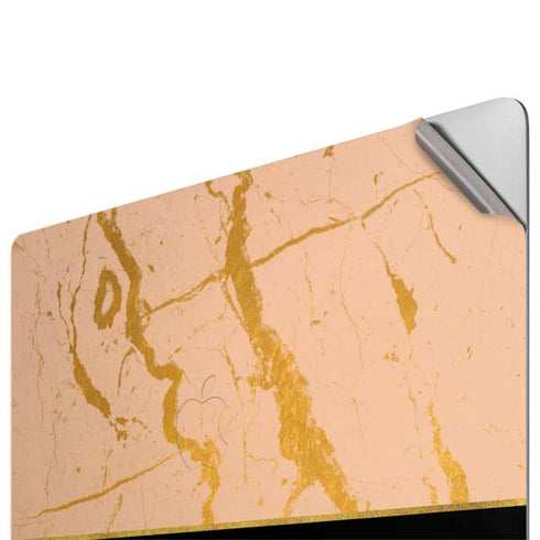 Pink Gold and Black Marble Apple MacBook Pro 16-inch Skin