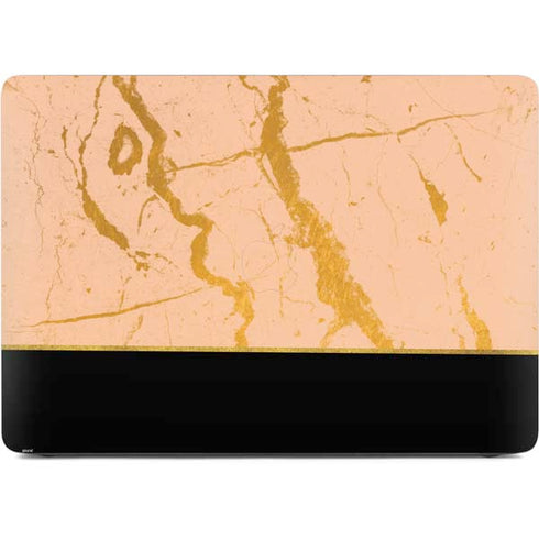 Pink Gold and Black Marble Apple MacBook Pro 16-inch Skin