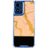 Pink Gold and Black Marble Moto G 5G (2024) Clear Case