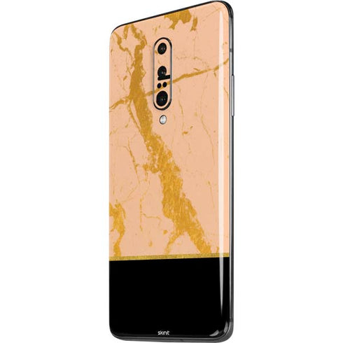 Pink Gold and Black Marble OnePlus 7 Pro Skin