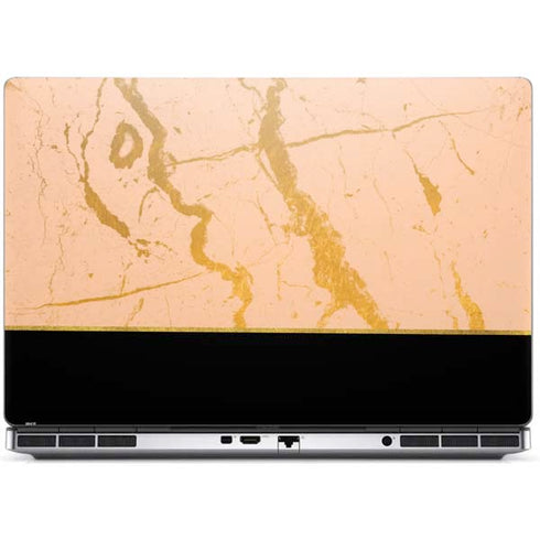 Pink Gold and Black Marble Dell Precision Skin