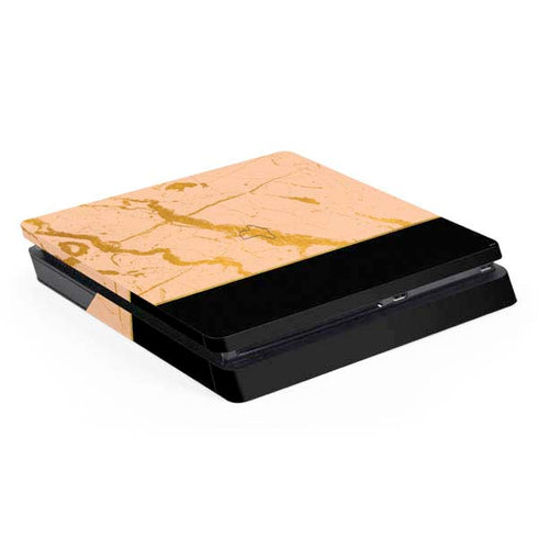 Pink Gold and Black Marble PlayStation PS4 Skins