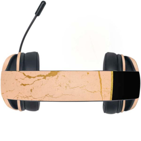 Pink Gold and Black Marble Razer Kraken X Skin