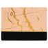 Pink Gold and Black Marble Surface Laptop 2 Skin