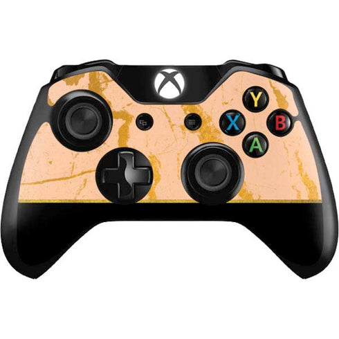 Pink Gold and Black Marble Xbox One Controller Skin