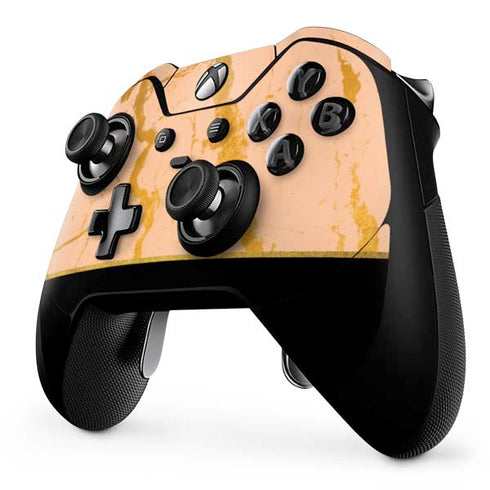 Pink Gold and Black Marble Xbox One Elite Controller Skin