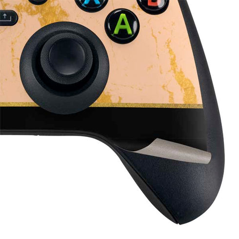 Pink Gold and Black Marble Xbox Series X Bundle Skin