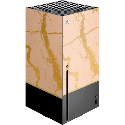Pink Gold and Black Marble Xbox Series X Skins